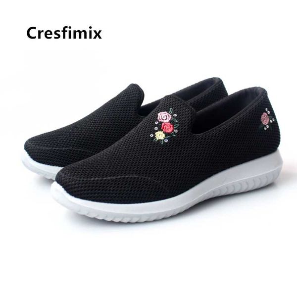 cresfimix zapatos de mujer women fashion black breathable slip on anti skid loafers ladies casual spring & summer shoes c5700
cresfimix zapatos de mujer women fashion black breathable slip on anti skid loafers ladies casual spring & summer shoes c5700