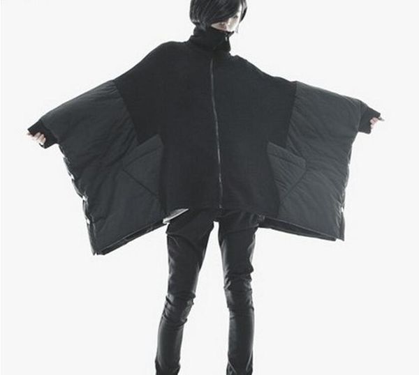 size/ 2020 winter men new cultivate one's morality fashion alternative personality loose coat, Black
size/ 2020 winter men new cultivate one's morality fashion alternative personality loose coat, Black