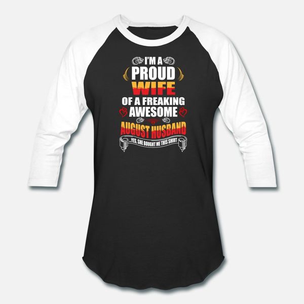 i'm a proud wife of a freaking awesome august husb t shirt men knitted tee shirt s-xxxl clothes gift fashion summer style letters shirt
i'm a proud wife of a freaking awesome august husb t shirt men knitted tee shirt s-xxxl clothes gift fashion summer style letters shirt