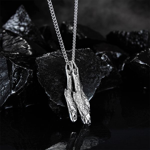double fish necklace men hip hop pendant necklace gifts for man stainless steel statement jewelry on the neck wholesale, Silver
double fish necklace men hip hop pendant necklace gifts for man stainless steel statement jewelry on the neck wholesale, Silver