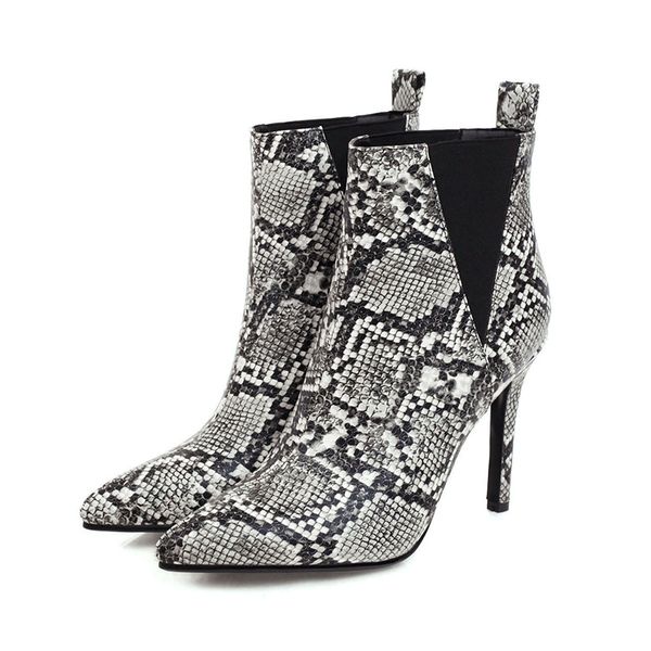 lucyever 2020 fashion snakeskin print ankle boots pointed toe thin high heels party shoes woman autumn winter slip on botas, Black
lucyever 2020 fashion snakeskin print ankle boots pointed toe thin high heels party shoes woman autumn winter slip on botas, Black