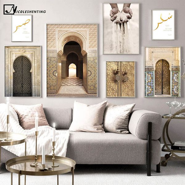 islamic architecture morocco door vintage poster quotes canvas print modern religion muslim art painting wall decoration picture
islamic architecture morocco door vintage poster quotes canvas print modern religion muslim art painting wall decoration picture