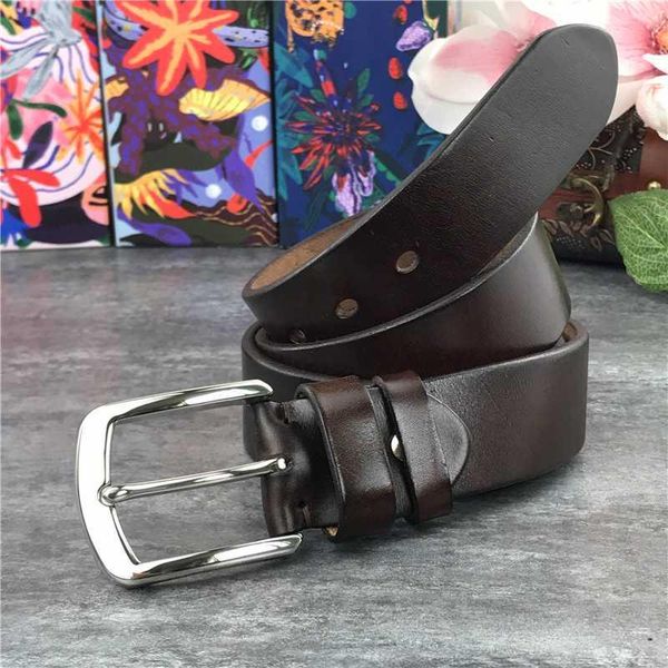 stainless steel belt buckle leather belt men thick luxury vintage pin men genuine leather long 95-130cm01, Black;brown
stainless steel belt buckle leather belt men thick luxury vintage pin men genuine leather long 95-130cm01, Black;brown