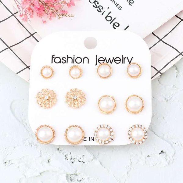 20 european and american explosive earrings designer simple retro diamond-studded pearl earrings earrings6 pairs of earrings set, Silver
20 european and american explosive earrings designer simple retro diamond-studded pearl earrings earrings6 pairs of earrings set, Silver