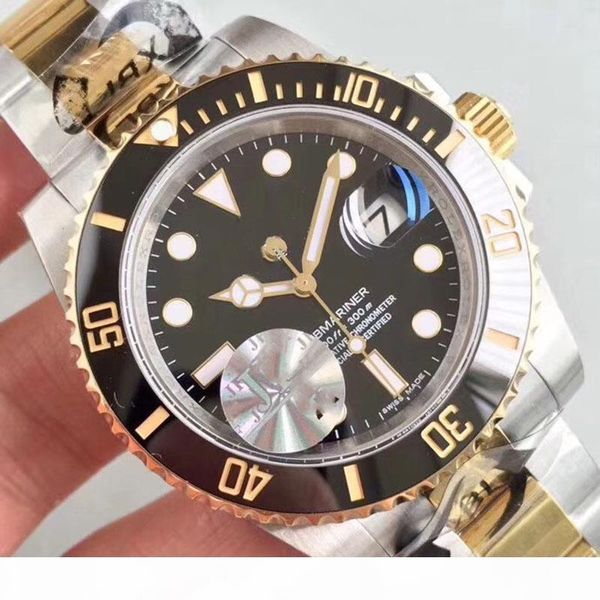 luxury mens desinger watch gmt ceramic bezel sea-dweller automatic movement stainless steel watches man wristwatches, Slivery;brown