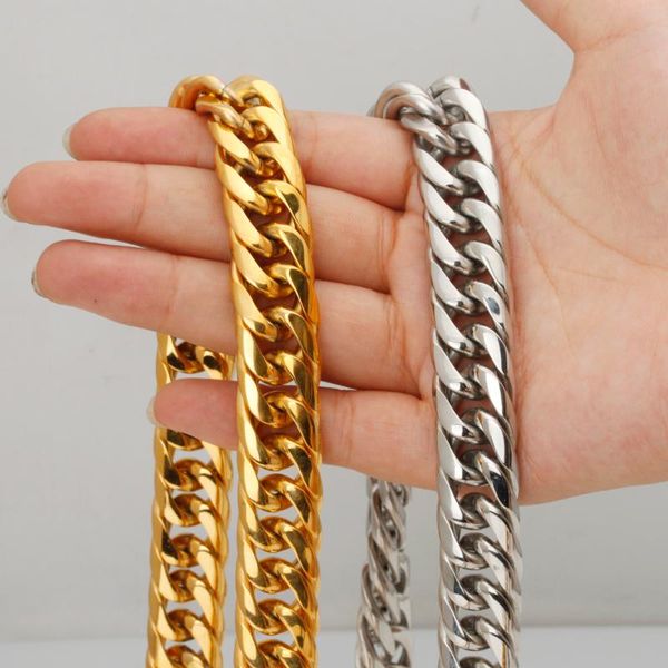 tisnium 16mm gothic heavy men's choker necklace cuba's chain curb link stainless steel gift friend jewelry, Silver
tisnium 16mm gothic heavy men's choker necklace cuba's chain curb link stainless steel gift friend jewelry, Silver