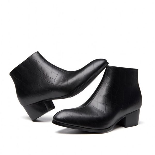 autumn winter pointed toe genuine leather boots men fashion side zipper formal high heels ankle boots footwear male black/white
autumn winter pointed toe genuine leather boots men fashion side zipper formal high heels ankle boots footwear male black/white