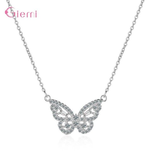 white zircon butterfly pendant necklace 925 sterling silver link chain necklace for women female fashion jewelry gifts
white zircon butterfly pendant necklace 925 sterling silver link chain necklace for women female fashion jewelry gifts