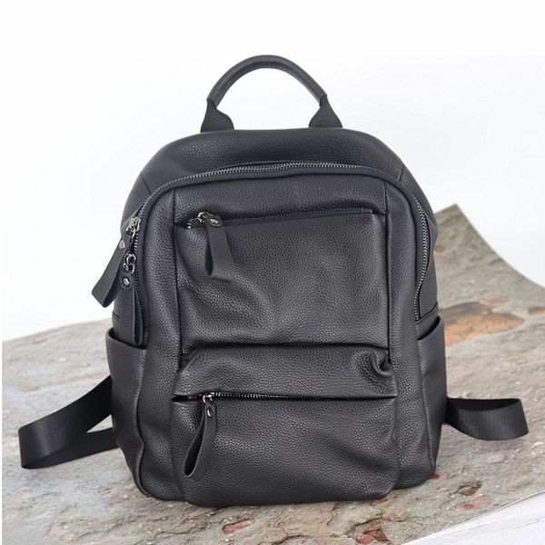 classic women backpack soft genuine leather female bag casual daily school bags for teen girls 2020 new black travel knapsack
classic women backpack soft genuine leather female bag casual daily school bags for teen girls 2020 new black travel knapsack