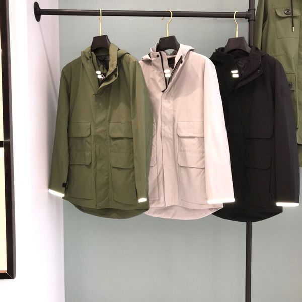 

Men's Jacket 19FW Top Autumn Winter Casual OverCoat Fashion Stylish High Street Elements New Trend Windbreaker Long Sleeve Size: XS-XL