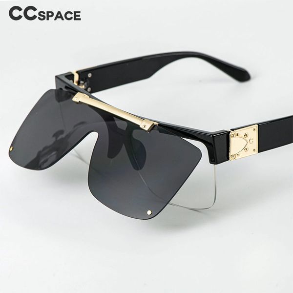 51010 folding flip sunglasses for men women oversized glasses frame goggle fashion uv400, White;black
51010 folding flip sunglasses for men women oversized glasses frame goggle fashion uv400, White;black