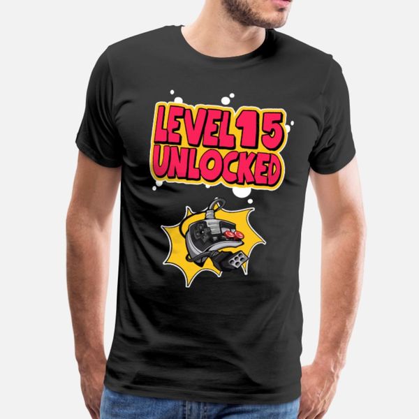 15th birthday level 15 unlocked video gamer t shirt men designing cotton s-xxxl costume graphic funny casual spring autumn kawaii shirt
15th birthday level 15 unlocked video gamer t shirt men designing cotton s-xxxl costume graphic funny casual spring autumn kawaii shirt