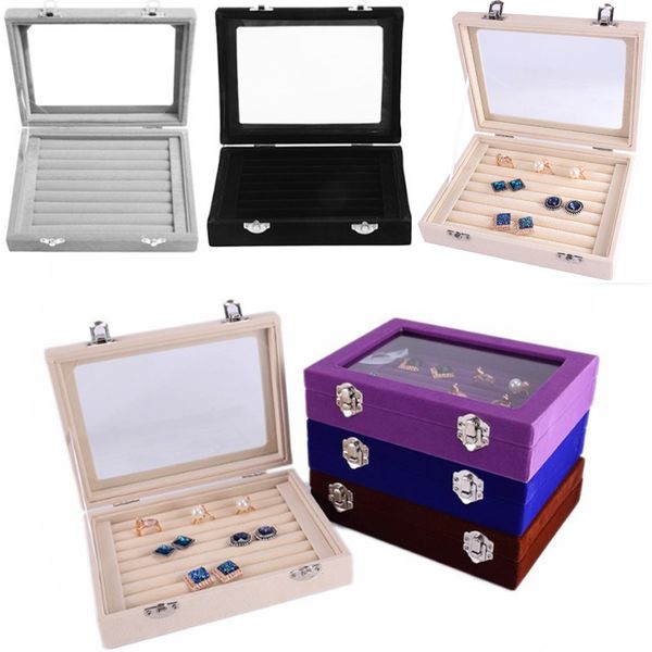luxury velvet size ring jewelry box glasses with lid ring storage box stand earring box earring jewelry accessories display rack mx200810, Black;white
luxury velvet size ring jewelry box glasses with lid ring storage box stand earring box earring jewelry accessories display rack mx200810, Black;white