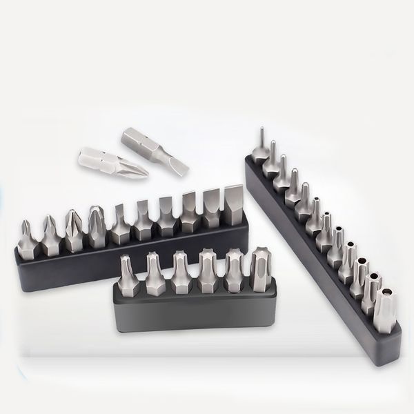 10pcs/lot 25mm short screwdriver bit 1/4 hex shank star torx square hexagon slotted screw driver bits set with holder
10pcs/lot 25mm short screwdriver bit 1/4 hex shank star torx square hexagon slotted screw driver bits set with holder