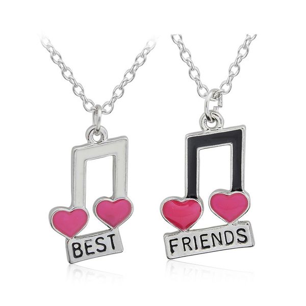 fashion friends honey love couple pendant necklace 2 pcs/ set heart bff good friends friendship jewelry gift, Silver
fashion friends honey love couple pendant necklace 2 pcs/ set heart bff good friends friendship jewelry gift, Silver