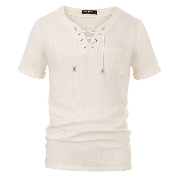 jones men's lace-up neck rayon & linen shirt stylish short sleeve summer beach t shirts breathable tee shirt top, White;black
jones men's lace-up neck rayon & linen shirt stylish short sleeve summer beach t shirts breathable tee shirt top, White;black