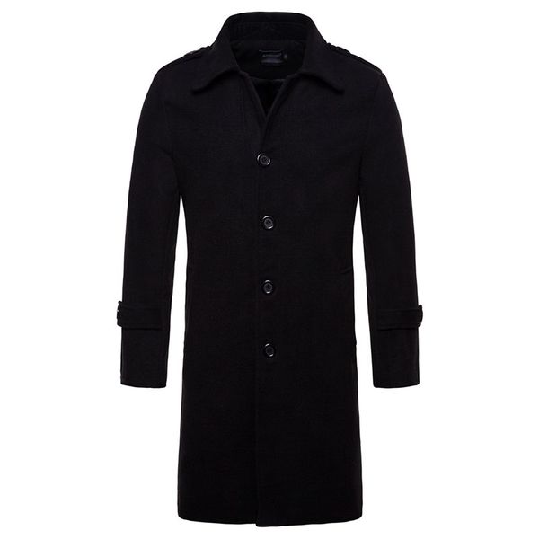 new men wool blends long smart casual jacket trench coat male long sleeve thick turn-down slim windbreaker coat plus size xxl, Black
new men wool blends long smart casual jacket trench coat male long sleeve thick turn-down slim windbreaker coat plus size xxl, Black