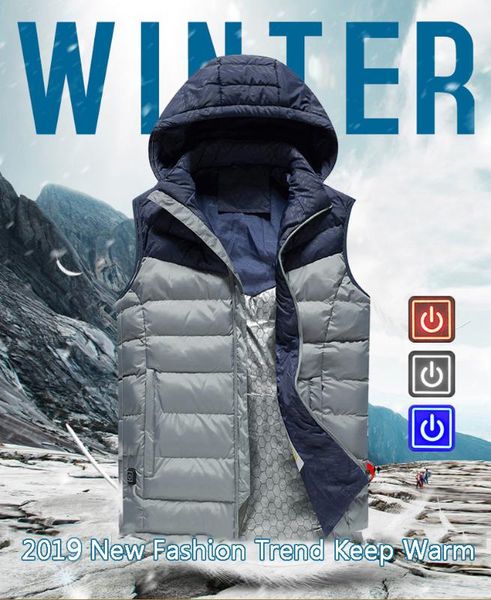 outdoor jackets&hoodies usb heater hunting vest heated jacket heating winter clothes feather men women climbing, Blue;black
outdoor jackets&hoodies usb heater hunting vest heated jacket heating winter clothes feather men women climbing, Blue;black