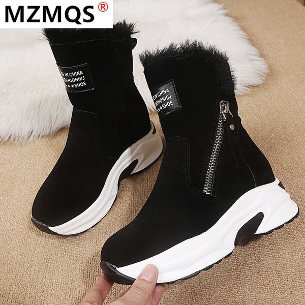 new zipper snow boots for women 2020 winter suede platform ankle boots ladies casual warm plush woman winter boots bota mujer, Black
new zipper snow boots for women 2020 winter suede platform ankle boots ladies casual warm plush woman winter boots bota mujer, Black