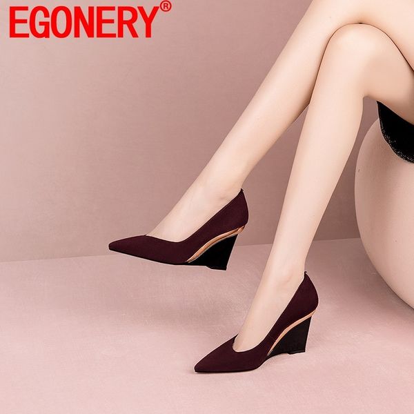 egonery fashion pumps ladies pointed toe real suede matte sheepskin upper ladies new style party shoes office pumps, Black
egonery fashion pumps ladies pointed toe real suede matte sheepskin upper ladies new style party shoes office pumps, Black