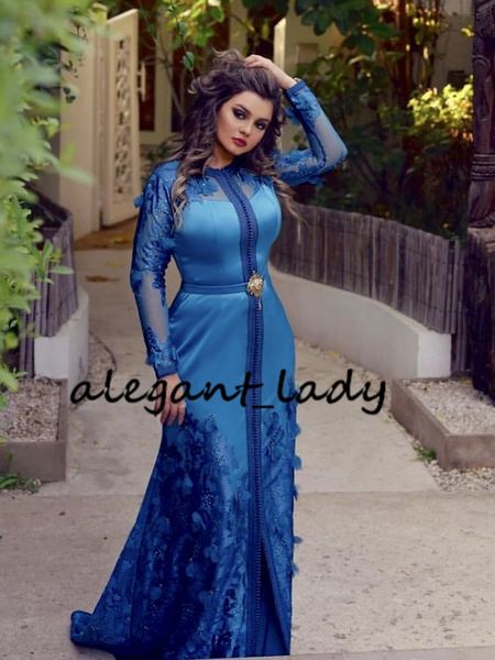 Royal Blue Caftan Mermaid Prom Formal Dresses with Long Sleeve 2019 Full length 3D Floral Butterfly Dubai Abaya Kaftan Muslim Evening Gown
Royal Blue Caftan Mermaid Prom Formal Dresses with Long Sleeve 2019 Full length 3D Floral Butterfly Dubai Abaya Kaftan Muslim Evening Gown