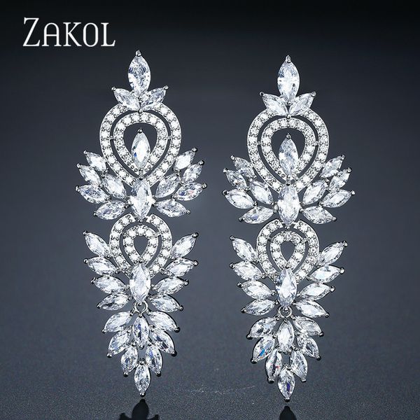 zakol vintage листьев свадьба ювелирные изделия аксессуары цирконий big long luxury bridal падение серьги для женщин fsep2181 200922, Silver
zakol vintage листьев свадьба ювелирные изделия аксессуары цирконий big long luxury bridal падение серьги для женщин fsep2181 200922, Silver