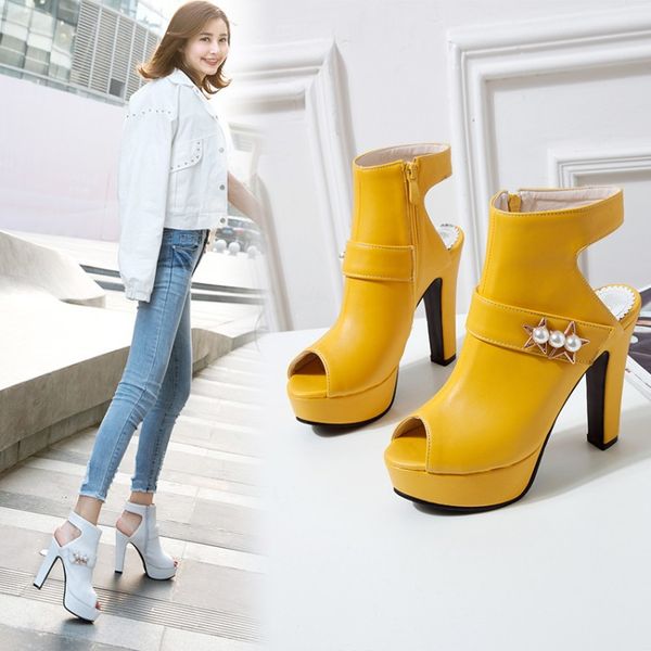 2020 new style summer style high-heel fish mouth pearl women's shoes cool shoes waterproof platform women's, Black
2020 new style summer style high-heel fish mouth pearl women's shoes cool shoes waterproof platform women's, Black