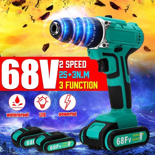 68v electric drill screwdriver wireless with 2li-ion rechargeable 7500mah batteries 2speed impact power drills for eu us plug
68v electric drill screwdriver wireless with 2li-ion rechargeable 7500mah batteries 2speed impact power drills for eu us plug
