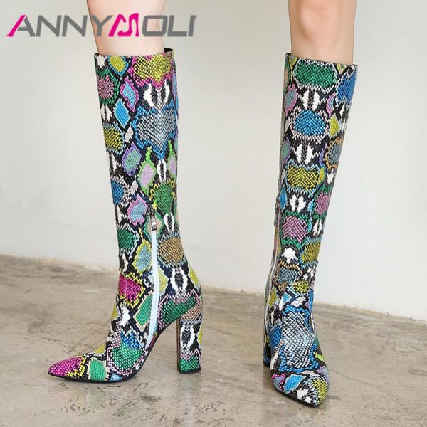 annymoli snake print super high heel long boots women shoes pointed toe thick heels zipper knee-high boots ladies winter size 43, Black
annymoli snake print super high heel long boots women shoes pointed toe thick heels zipper knee-high boots ladies winter size 43, Black