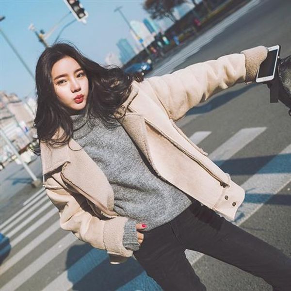 loose fashion womens short coats nice winter open stitch wool blend coat and jacket turn-down collar ladies coats, Black
loose fashion womens short coats nice winter open stitch wool blend coat and jacket turn-down collar ladies coats, Black