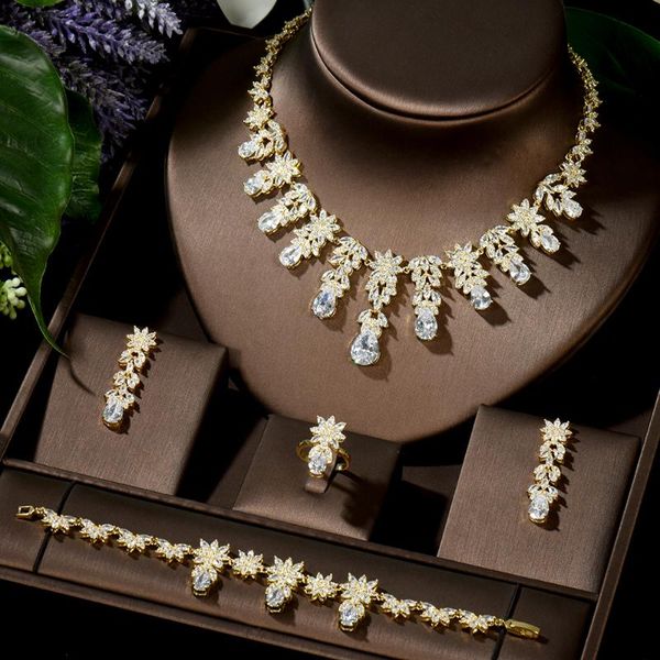 hibride fashion gold color cz stone earring necklace set brilliant long drop wedding bridal dress jewelry set for women n-1479, Silver
hibride fashion gold color cz stone earring necklace set brilliant long drop wedding bridal dress jewelry set for women n-1479, Silver