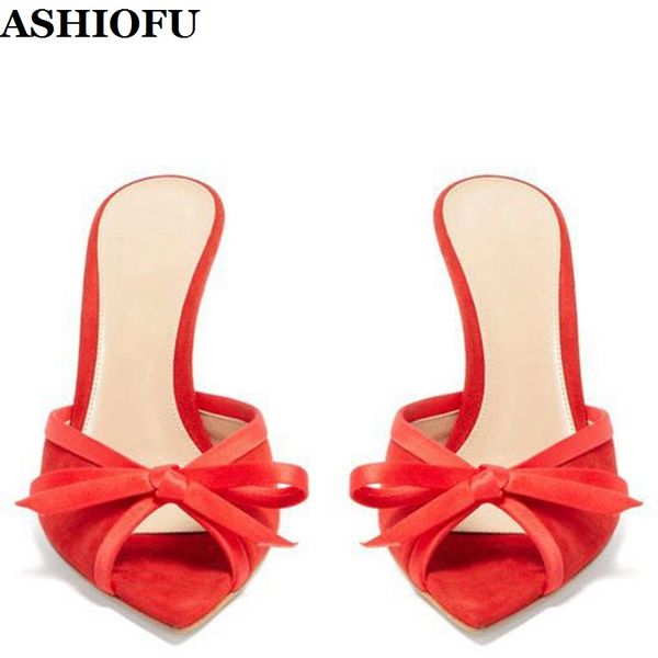 ashiofu handmade new ladies high heel slippers bowties party prom summer slip-on shoes evening club fashion stiletto slippers, Black
ashiofu handmade new ladies high heel slippers bowties party prom summer slip-on shoes evening club fashion stiletto slippers, Black