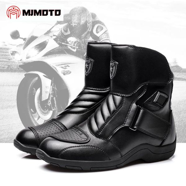 men cycling professional motorcycle boots pu leather waterproof racing motorbike short boots botas moto riding shoes size 38-44
men cycling professional motorcycle boots pu leather waterproof racing motorbike short boots botas moto riding shoes size 38-44