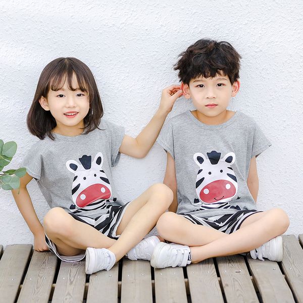 summer boys girls pajamas set short sleeve cartoon kids clothes suit cotton children's pyjamas baby sleepwear infantil pijamas, Blue;red
summer boys girls pajamas set short sleeve cartoon kids clothes suit cotton children's pyjamas baby sleepwear infantil pijamas, Blue;red