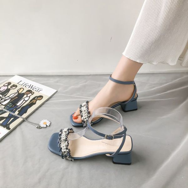 fashionable sandals female fairy wind 2020 spring and summer new fashion students korean version of the wild word with high heel, Black
fashionable sandals female fairy wind 2020 spring and summer new fashion students korean version of the wild word with high heel, Black