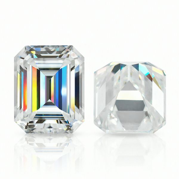 3x5~10x12mm white d color vvs1 emerald cut moissanite stone with certificate, Black
3x5~10x12mm white d color vvs1 emerald cut moissanite stone with certificate, Black