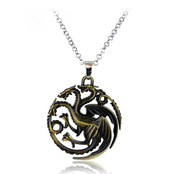 necklaces song of lce and fire torque targaryen dragon metal pendant women men choker jewelry accessories, Silver
necklaces song of lce and fire torque targaryen dragon metal pendant women men choker jewelry accessories, Silver