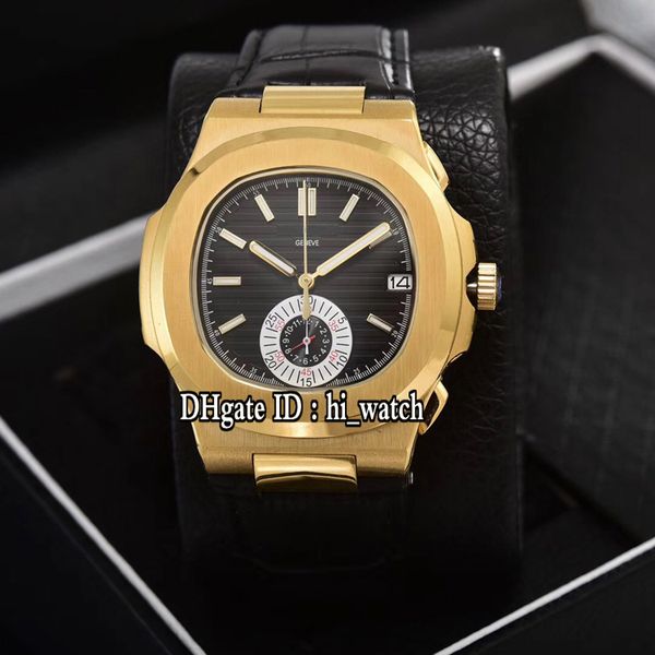 New Nautilus Classic 5980 Yellow Gold Black Texture Dial Miyota VK Quartz Chronograph Mens Watch Black Leather Sports Watches 9 Colors 303d4
New Nautilus Classic 5980 Yellow Gold Black Texture Dial Miyota VK Quartz Chronograph Mens Watch Black Leather Sports Watches 9 Colors 303d4