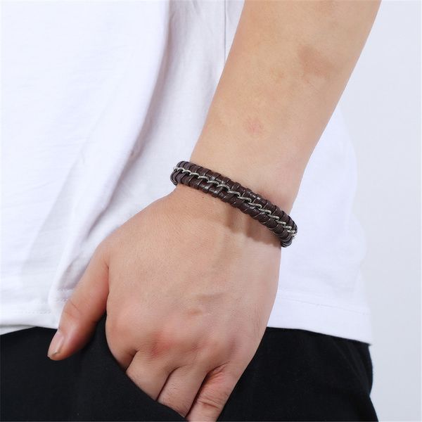 cool punk black gold stainless steel magnetic button design genuine leather bracelet for men fashion bangles male gift
cool punk black gold stainless steel magnetic button design genuine leather bracelet for men fashion bangles male gift