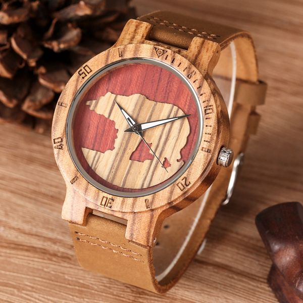 retro wood watch men 3d polar bear watermark quartz timepiece fashion genuine leather casual wooden clock gift for men boyfriend, Slivery;brown
retro wood watch men 3d polar bear watermark quartz timepiece fashion genuine leather casual wooden clock gift for men boyfriend, Slivery;brown