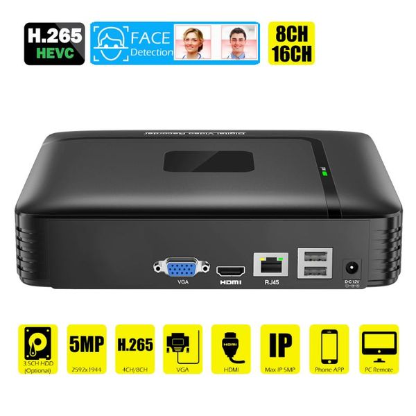 kits h.265 max 4k output cctv nvr 16ch 5mp/ 9ch 5mp security video recorder motion detect onvif p2p face detection, Black;white
kits h.265 max 4k output cctv nvr 16ch 5mp/ 9ch 5mp security video recorder motion detect onvif p2p face detection, Black;white