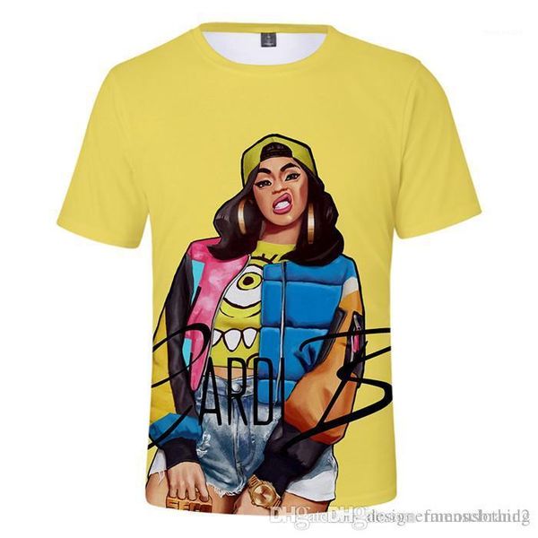 sleeve o-neck summer womens fashion ladies tees 3d digital print cardi b womens tshirts finesse short, White
sleeve o-neck summer womens fashion ladies tees 3d digital print cardi b womens tshirts finesse short, White