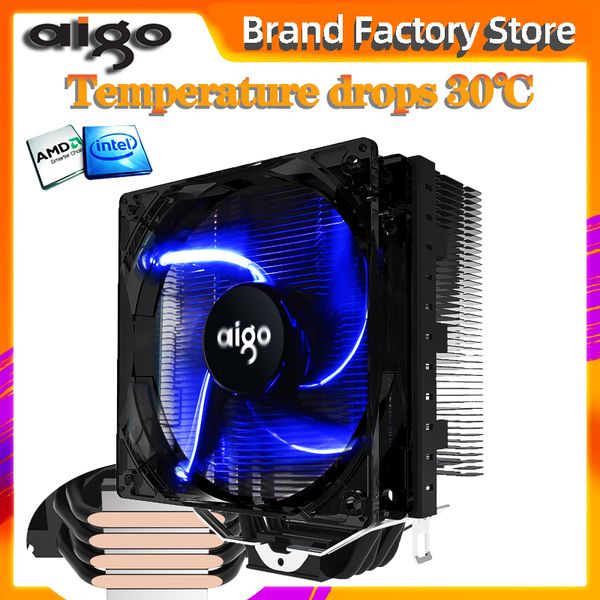 aigo 120mm 4pin cpu fan cpu cooler 4 heatpipes cooler radiator for amd intel 775/115/am3/am4 blue led silent cooling fan
aigo 120mm 4pin cpu fan cpu cooler 4 heatpipes cooler radiator for amd intel 775/115/am3/am4 blue led silent cooling fan