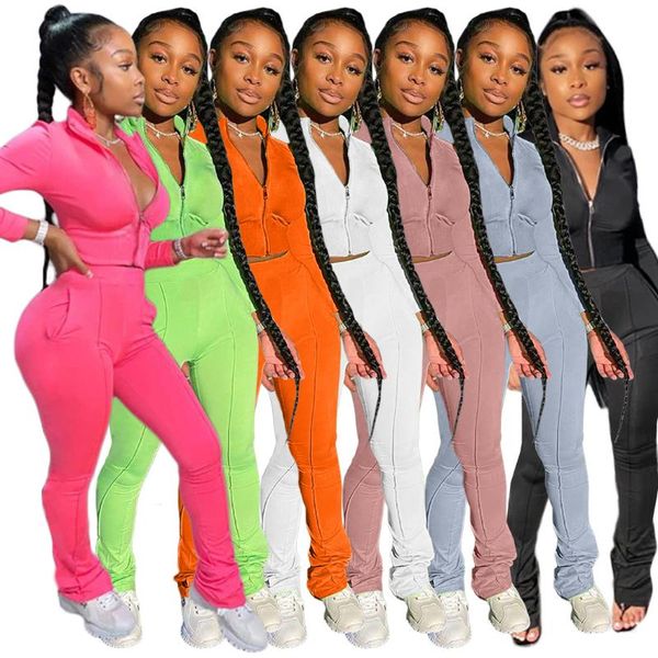 women's tracksuits fashion solid color two piece set stand neck jackets high waist jogger trousers sweatpants tracksuit matching, Gray
women's tracksuits fashion solid color two piece set stand neck jackets high waist jogger trousers sweatpants tracksuit matching, Gray