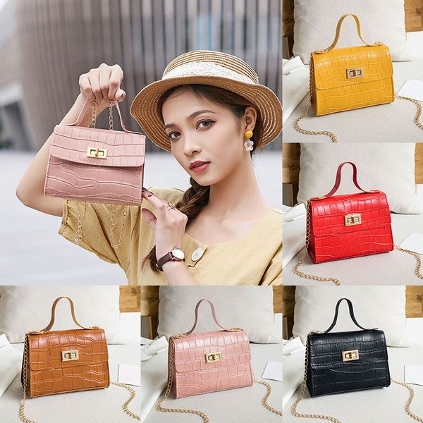 2020 fashion mini small square bag pu leather crocodile pattern messenger chain bag simple handbag purses crossbody shoulder
2020 fashion mini small square bag pu leather crocodile pattern messenger chain bag simple handbag purses crossbody shoulder
