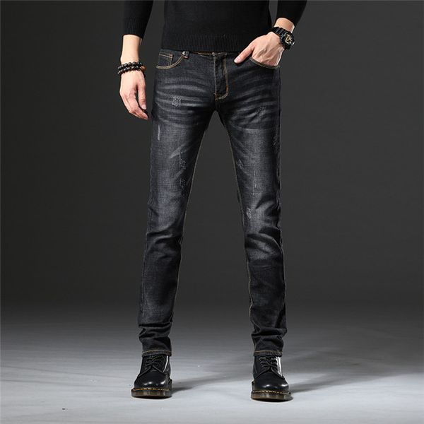 blue cotton men jeans fashion straight slim fit black pants european and american casual style pant for man jeans,lw321
blue cotton men jeans fashion straight slim fit black pants european and american casual style pant for man jeans,lw321