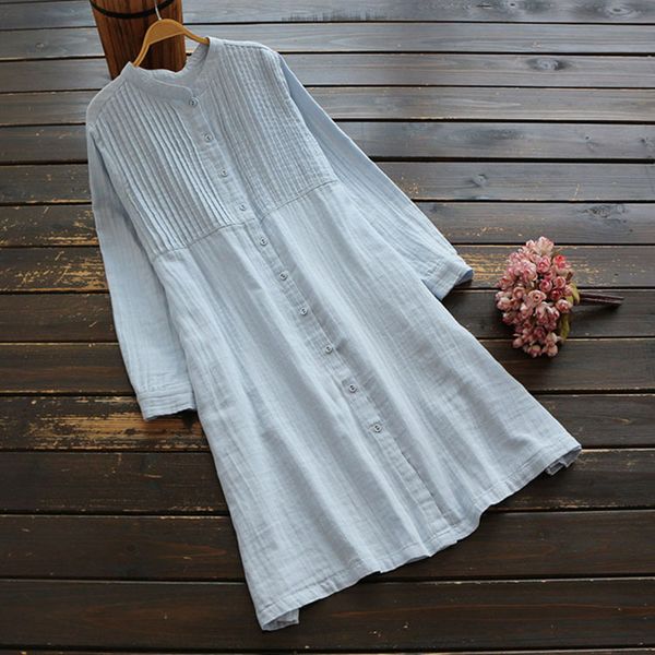 5180 autumn women cotton dress long sleeve japan style big size loose stand collar midi dress women solid a-line casual, Black;gray
5180 autumn women cotton dress long sleeve japan style big size loose stand collar midi dress women solid a-line casual, Black;gray
