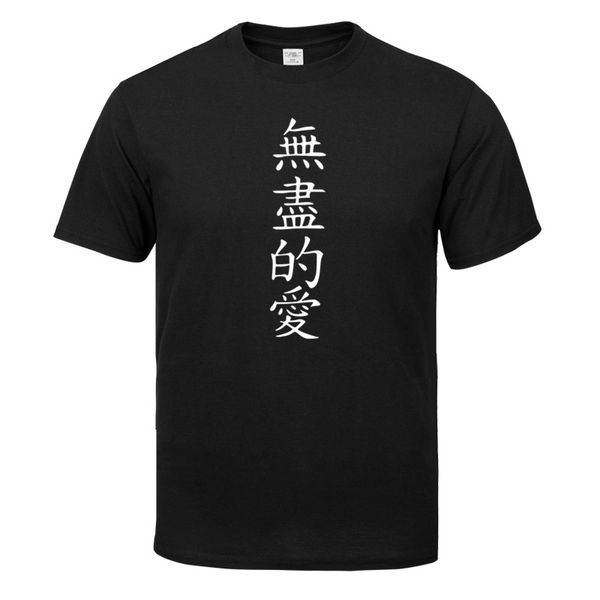 hieroglyph endless love o-neck short sleeves t-shirt men fashion print cotton funny t shirt men tees casual tshirt