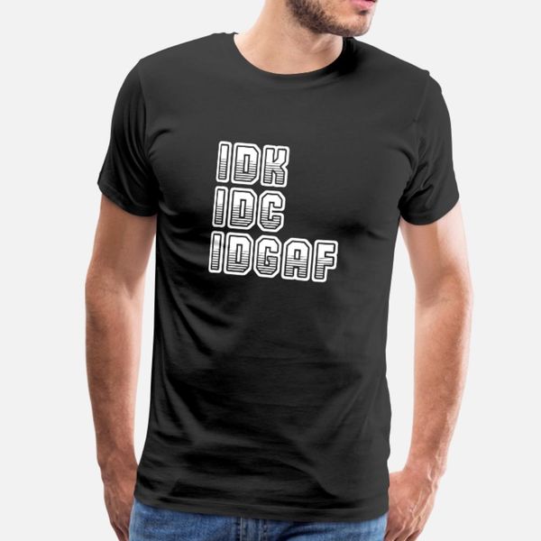 idk idc idgaf t shirt men customize 100% cotton crew neck letter fit comical summer letter shirt
idk idc idgaf t shirt men customize 100% cotton crew neck letter fit comical summer letter shirt