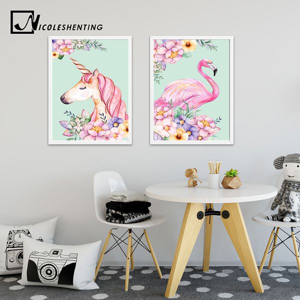 flower unicorn flamingo canvas poster nursery print watercolor painting wall art decorative picture nordic style kids decoration
flower unicorn flamingo canvas poster nursery print watercolor painting wall art decorative picture nordic style kids decoration